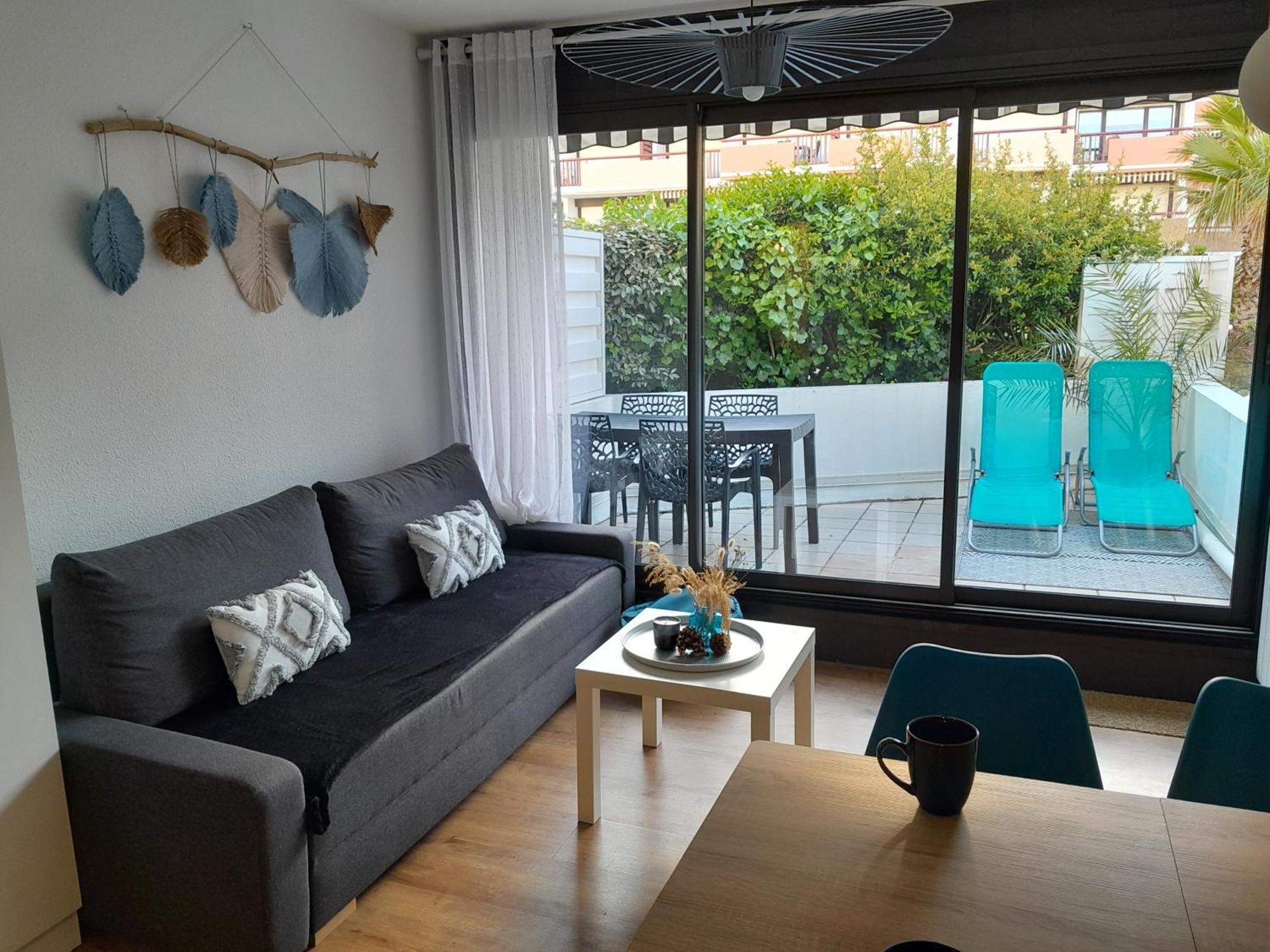 Joli 2 Pieces Sur Le Port Avec Piscine, Terrasse, Parking Daire Capbreton Dış mekan fotoğraf